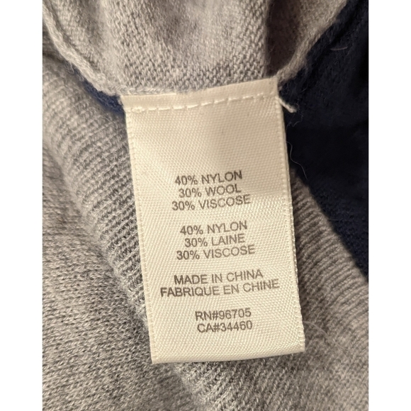 Rebecca Taylor Colorblock Wool Blend Lightweight Sweater Top - Picture 3 of 4